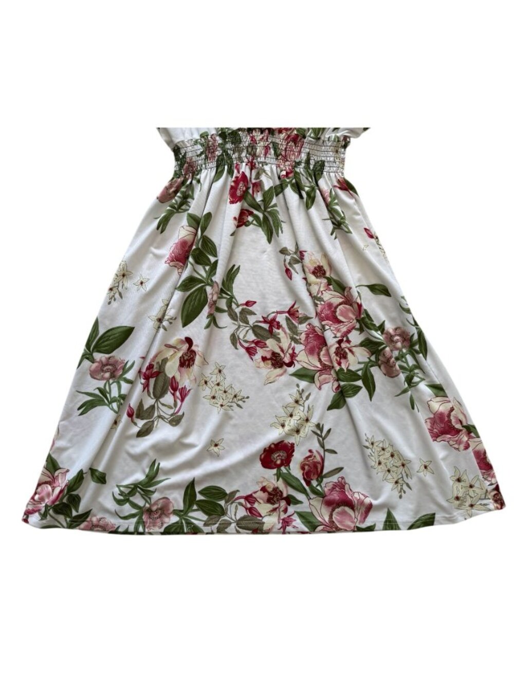 Anna Morgan Floral Smocked Waist Flutter Sleeve Dress 3X Cottagecore Spring - Picture 3 of 6